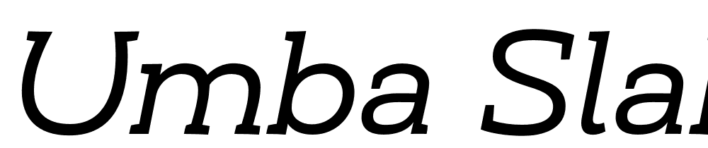 Umba-Slab-Demo font family download free