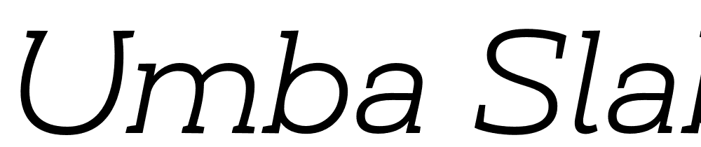 Umba-Slab-Demo-Light font family download free