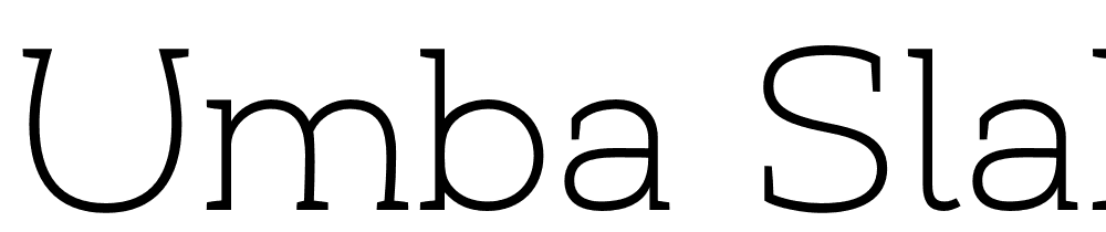 Umba-Slab-Demo-Thin font family download free