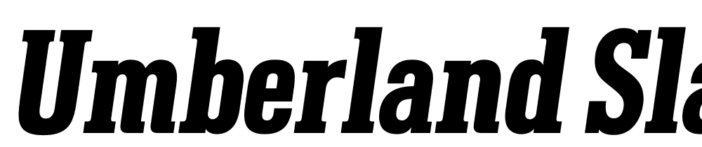 Umberland Slab font family download free