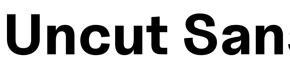 Uncut-Sans-Bold font family download free