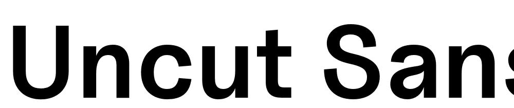 uncut-sans font family download free