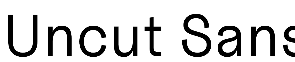 uncut-sans font family download free