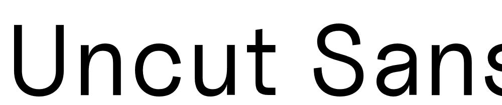 Uncut-Sans-Regular font family download free