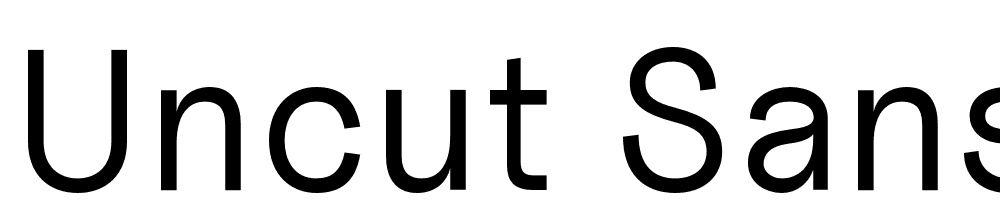 Uncut-Sans-Regular font family download free