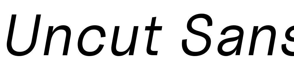 Uncut-Sans-Regular-Oblique font family download free