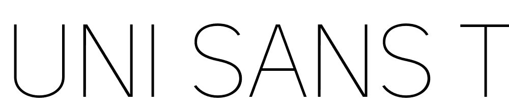 Uni-Sans-Thin-CAPS font family download free