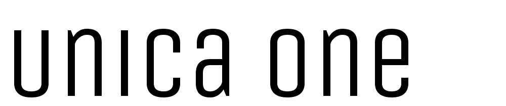 Unica-One font family download free