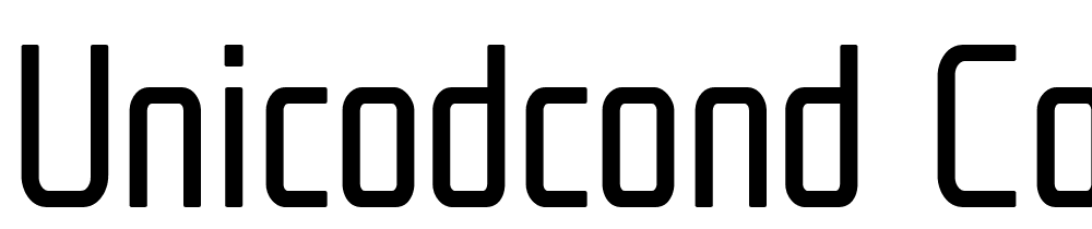 UnicodCond-CondensedRegular font family download free