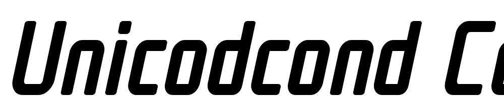 UnicodCond-CondMedIta font family download free