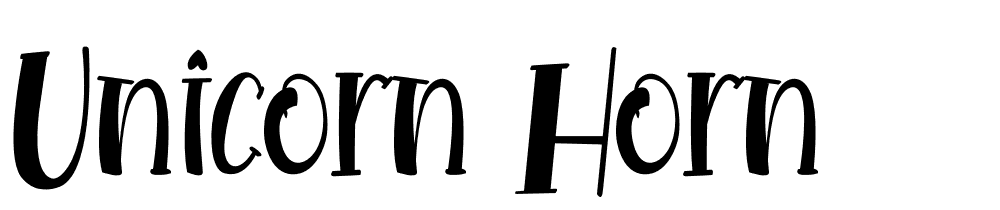 unicorn_horn font family download free