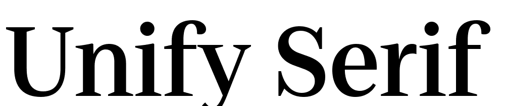 Unify-Serif-Display-SBd font family download free