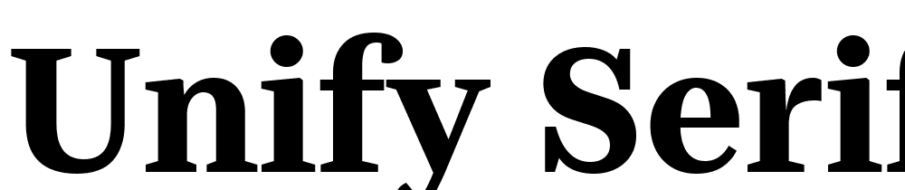 Unify-Serif-Text-SBd font family download free