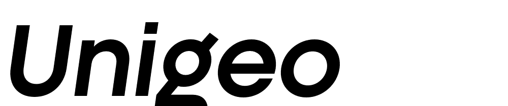 Unigeo font family download free