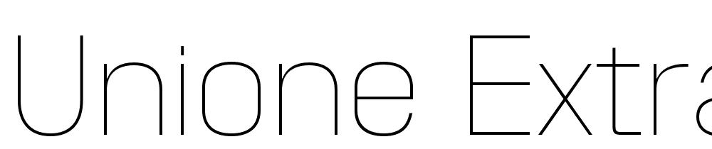 Unione-ExtraLight-DEMO font family download free