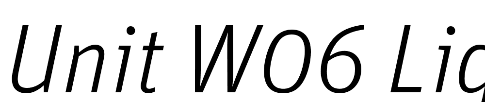 Unit-W06-Light-Italic font family download free