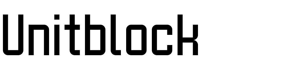 unitblock font family download free