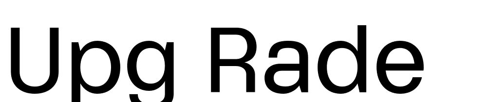 Upg Rade font family download free