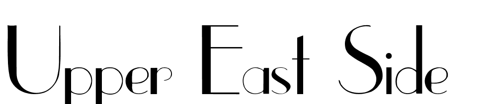 Upper East Side font family download free