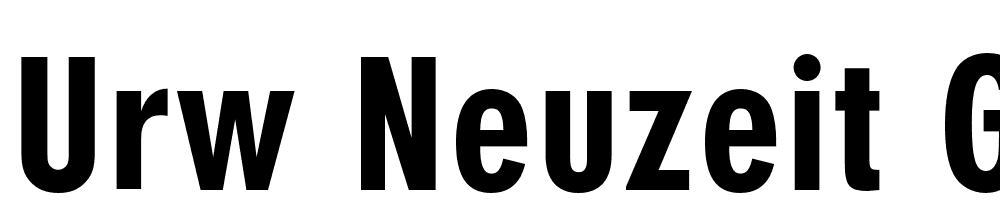 Urw Neuzeit Grotesk font family download free