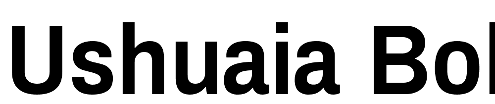 Ushuaia-Bold font family download free