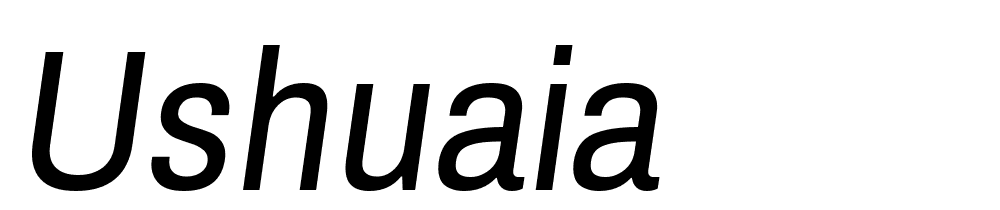 ushuaia font family download free