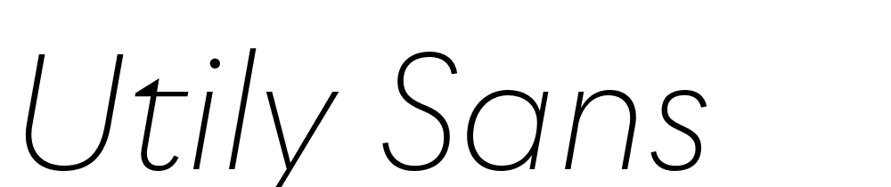 Utily Sans font family download free