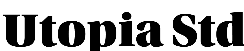Utopia-Std-Black-Headline font family download free