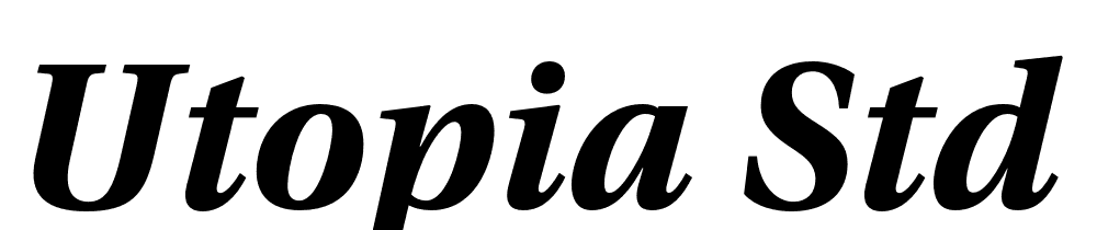 Utopia-Std-Bold-Italic font family download free