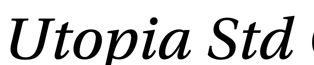 Utopia-Std-Caption-Italic font family download free