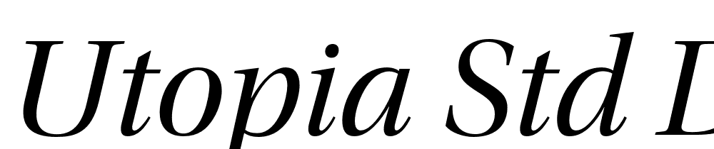 Utopia-Std-Display-Italic font family download free