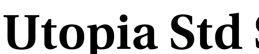 Utopia-Std-Semibold font family download free
