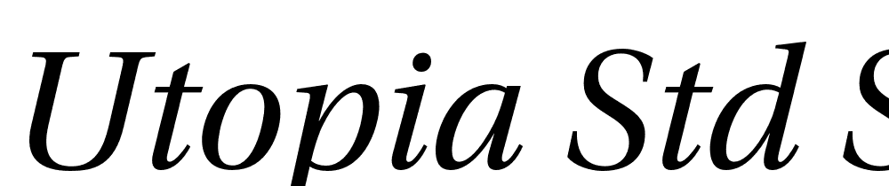 Utopia-Std-Subhead-Italic font family download free