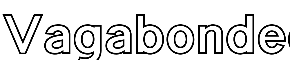 VAGABONDED-Outline font family download free