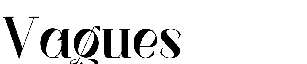 Vagues font family download free