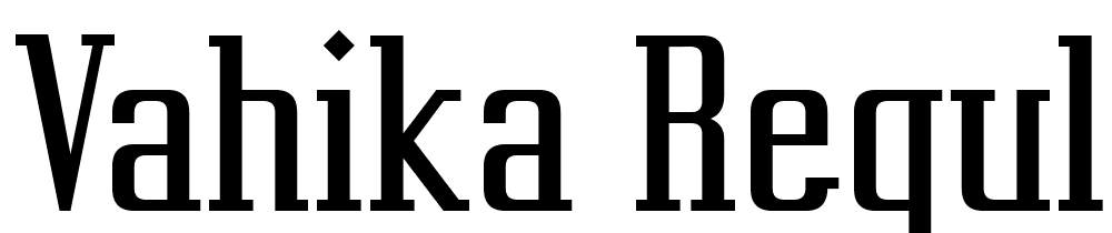 Vahika-Regular font family download free