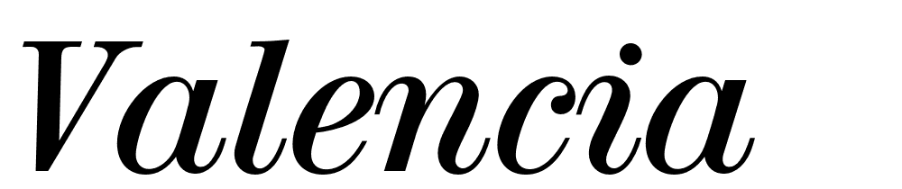 Valencia font family download free