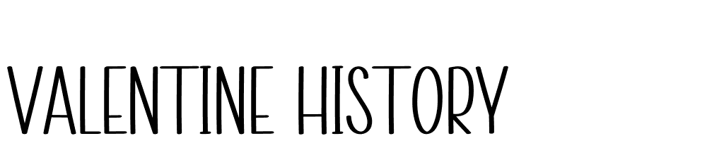 valentine-history font family download free