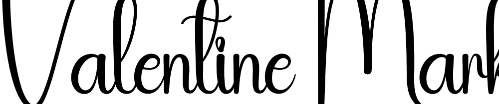 Valentine-Market font family download free