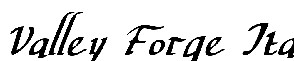 Valley-Forge-Italic font family download free