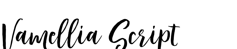 Vamellia-Script font family download free