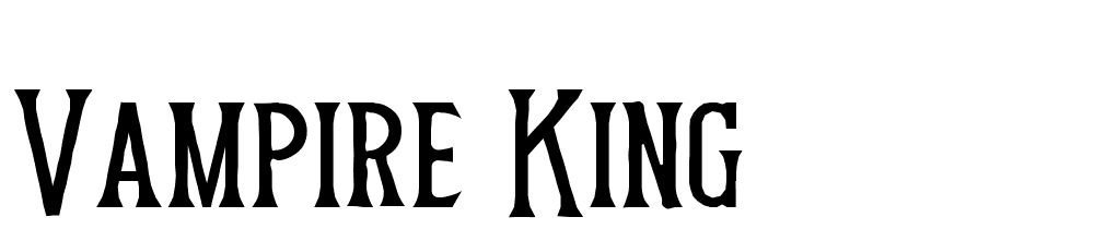 Vampire King font family download free