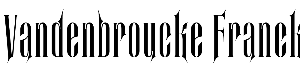 Vandenbroucke Franck font family download free