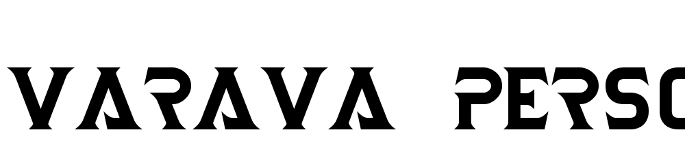 Varava Personal Use font family download free