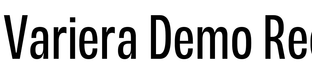 Variera-Demo-Regular font family download free