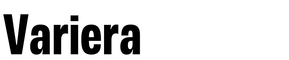 Variera font family download free