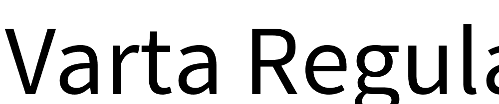 Varta-Regular font family download free