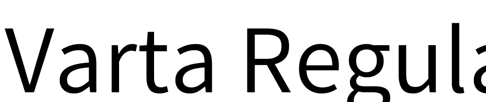 Varta-Regular font family download free