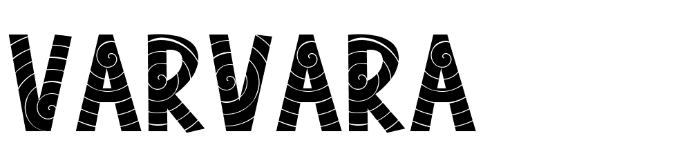 Varvara font family download free