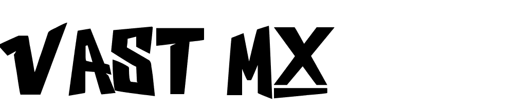 VAST MX font family download free